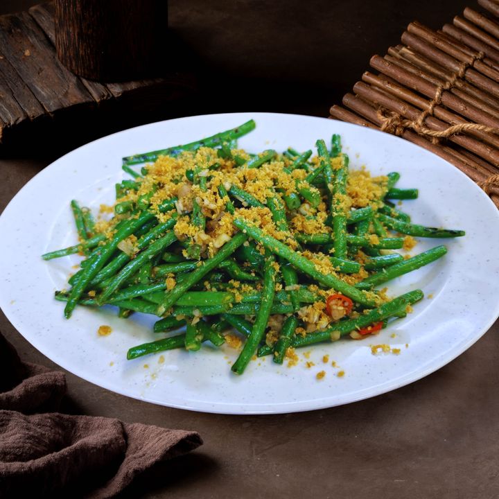 French Bean with Dried Shrimps